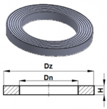 Plastové vyrovnávacie prstence, trieda D400, typ T1 (plochý)